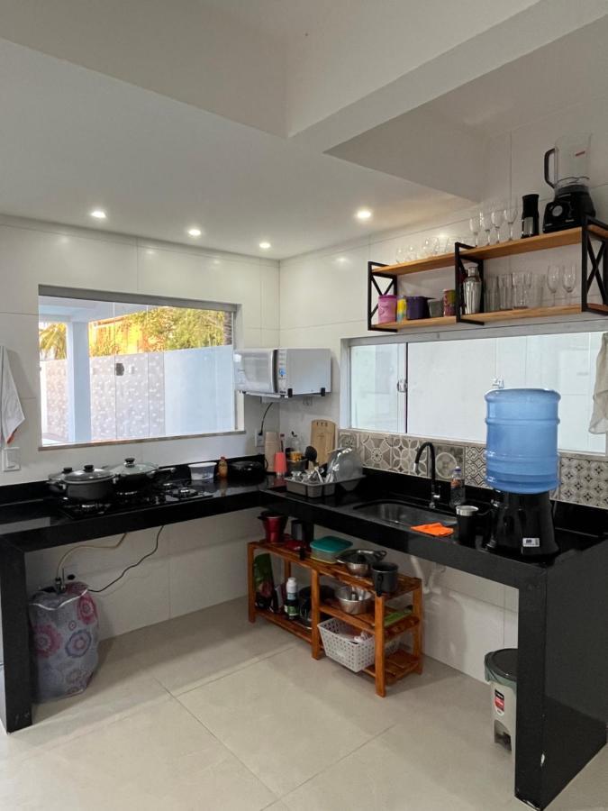 Casa Com Piscina Em Coroa Vermelha Santa Cruz Cabrália Esterno foto