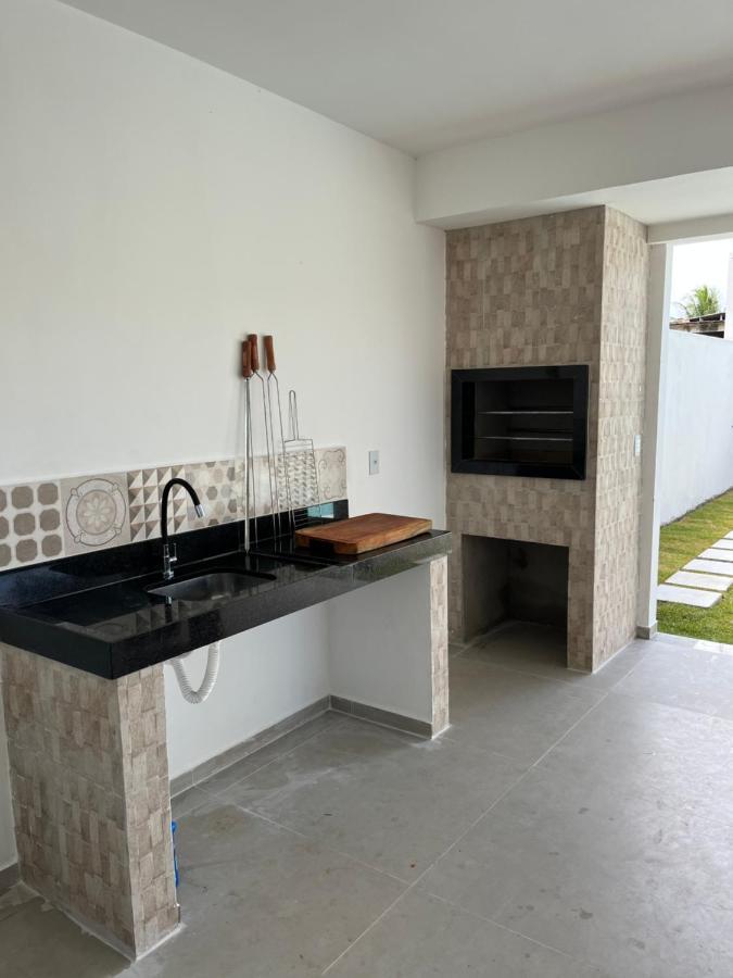 Casa Com Piscina Em Coroa Vermelha Santa Cruz Cabrália Esterno foto